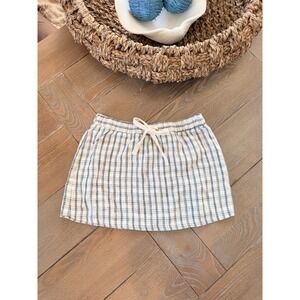 Oddli Boxer Mini Skirt Womens Blue White XXS/XS